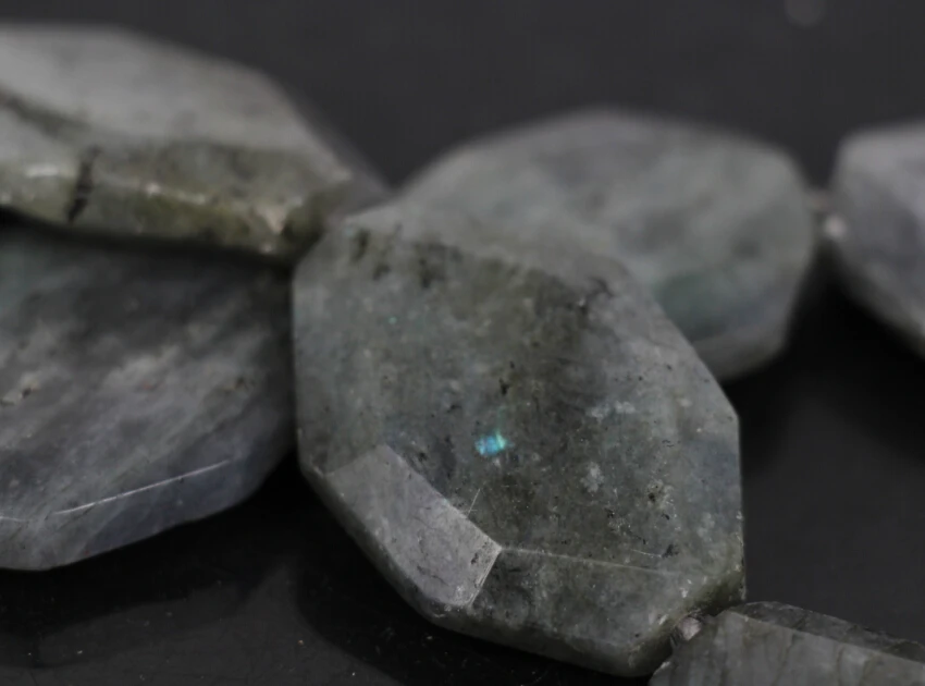 15 5 &quotнитевидные бусины из натурального Лабрадорита граненая плита граненые