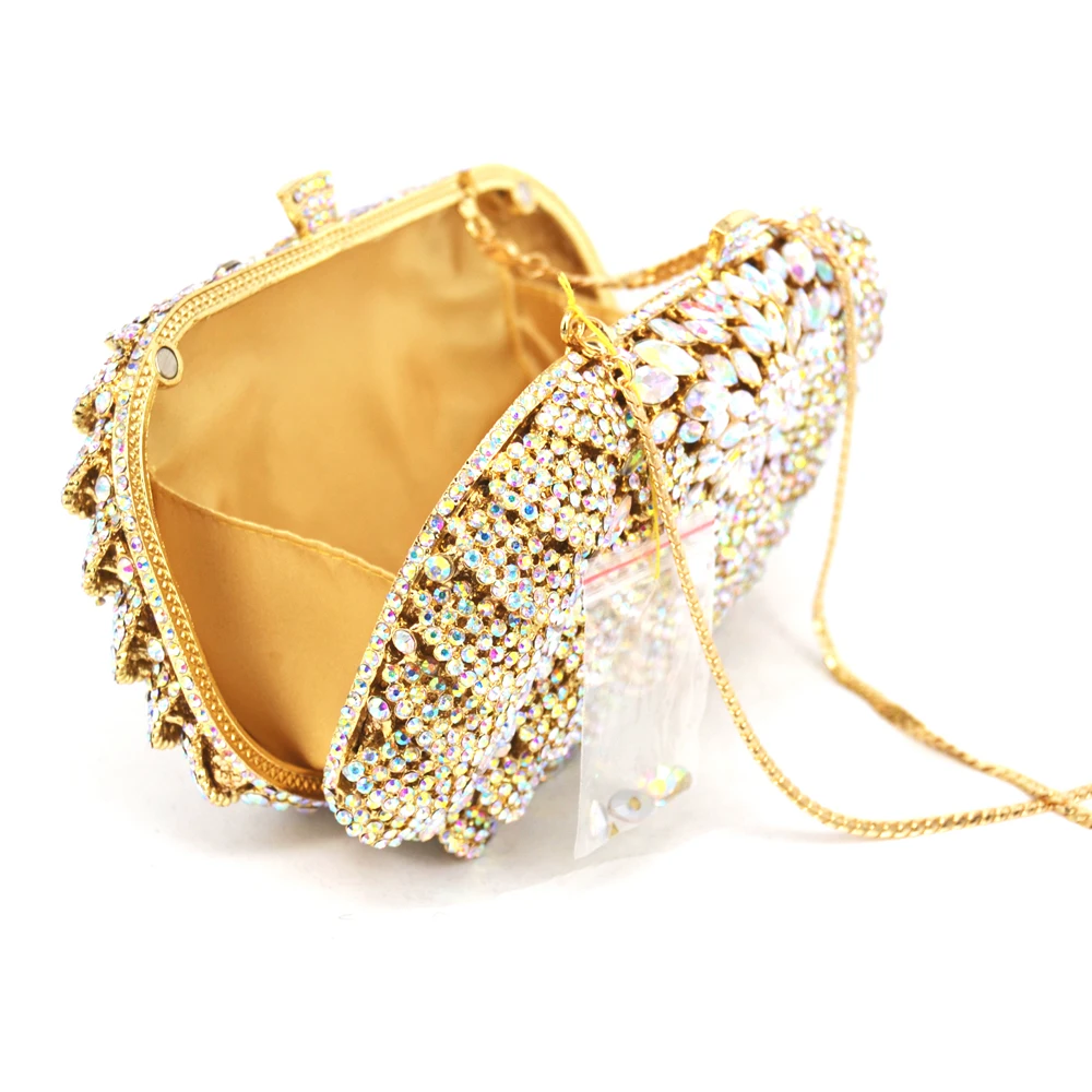 Элегантный роскошный женский Вечерний Клатч со стразами вечерние