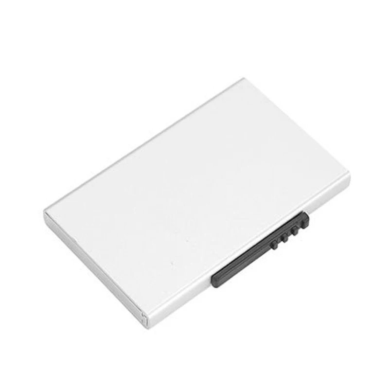 Повседневный Кошелек с отделами для карт бизнес Rfid Блокировка Кредитная карта держатель мужские кошельки Автоматический чехол для банковских карт Алюминиевый металлический чехол - Цвет: Серебристый