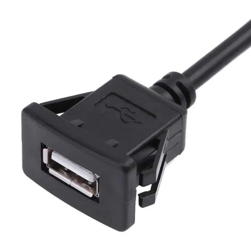 VODOOL 1 м USB 2,0 A папа-мама автомобильный скрытый кабель-удлинитель для крепления на приборную панель автомобиля Ван двойной USB разъем автомобильные аксессуары