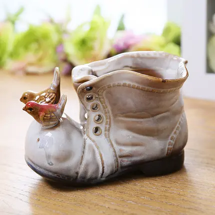 Ручная работа большая голова форма для обуви керамическая креативная подставка