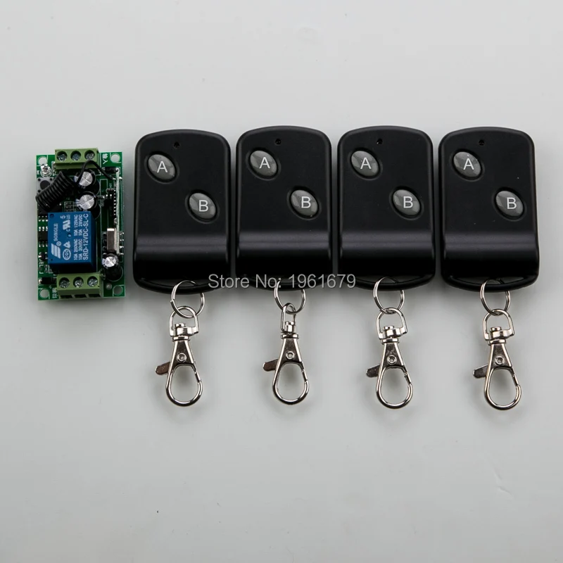 1 канальный радиочастотный беспроводной релейный переключатель с дистанционным