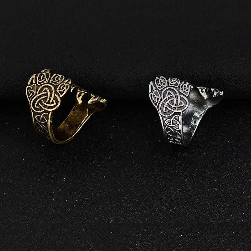 JZYN викингов корова Ворон коготь кольцо готический Odin's ювелирные изделия норсе