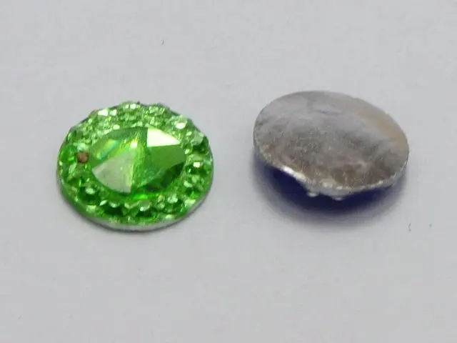 

500 Mixed Color Acrylic Flatback Round Rhinestone Gems 8mm Embellishments