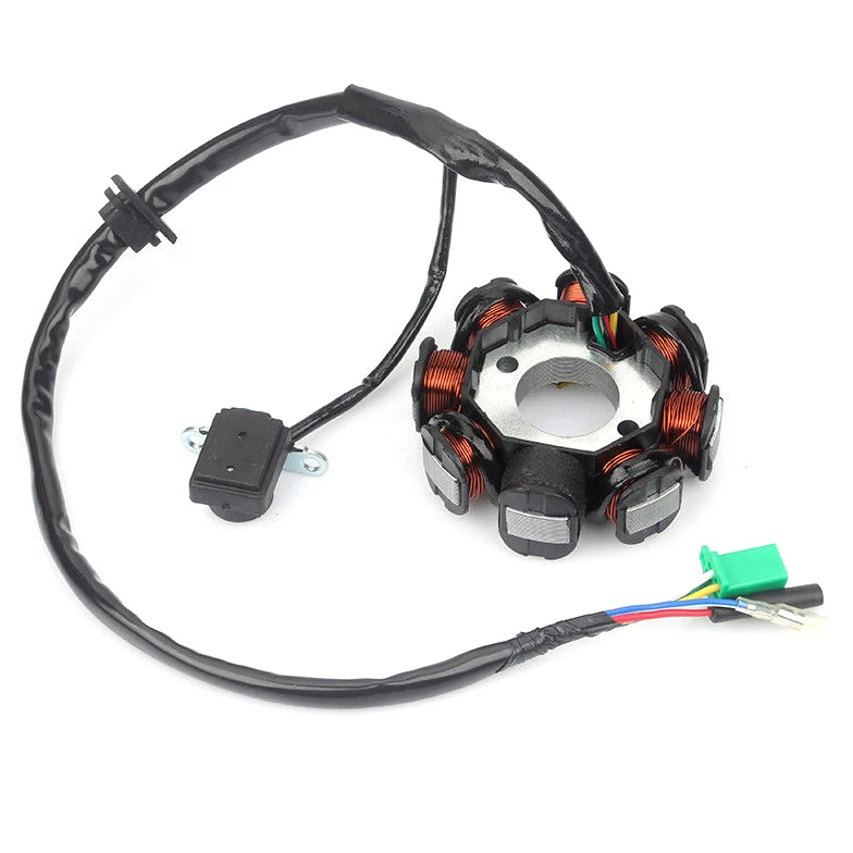 

8 Coil Pole Magneto Stator For GY6 ATV Scooter Moped 125cc 150cc 152QMI 157QMJ Chinese Scooter