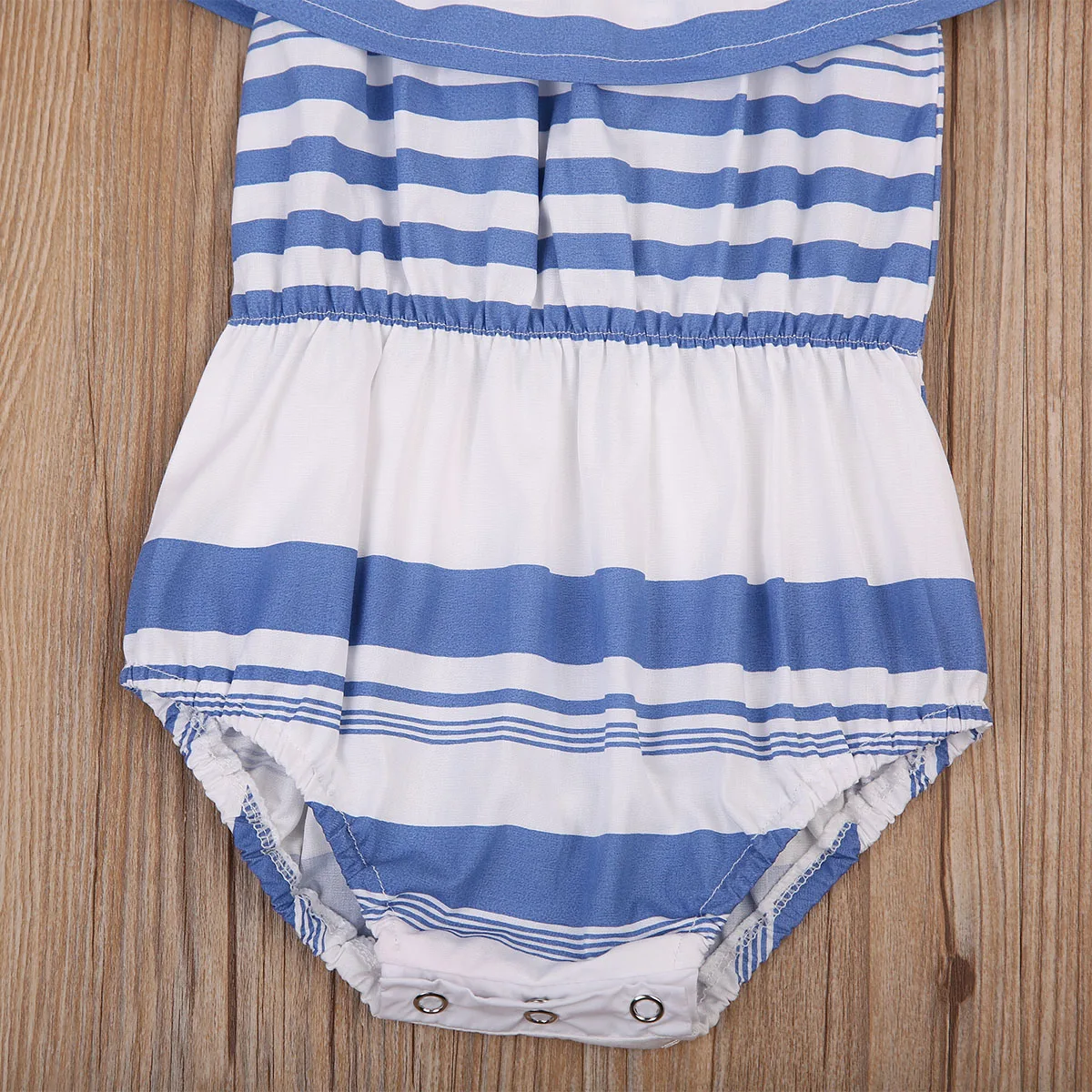 2017 Летний Детский милый кружевной комбинезон в полоску для новорожденных