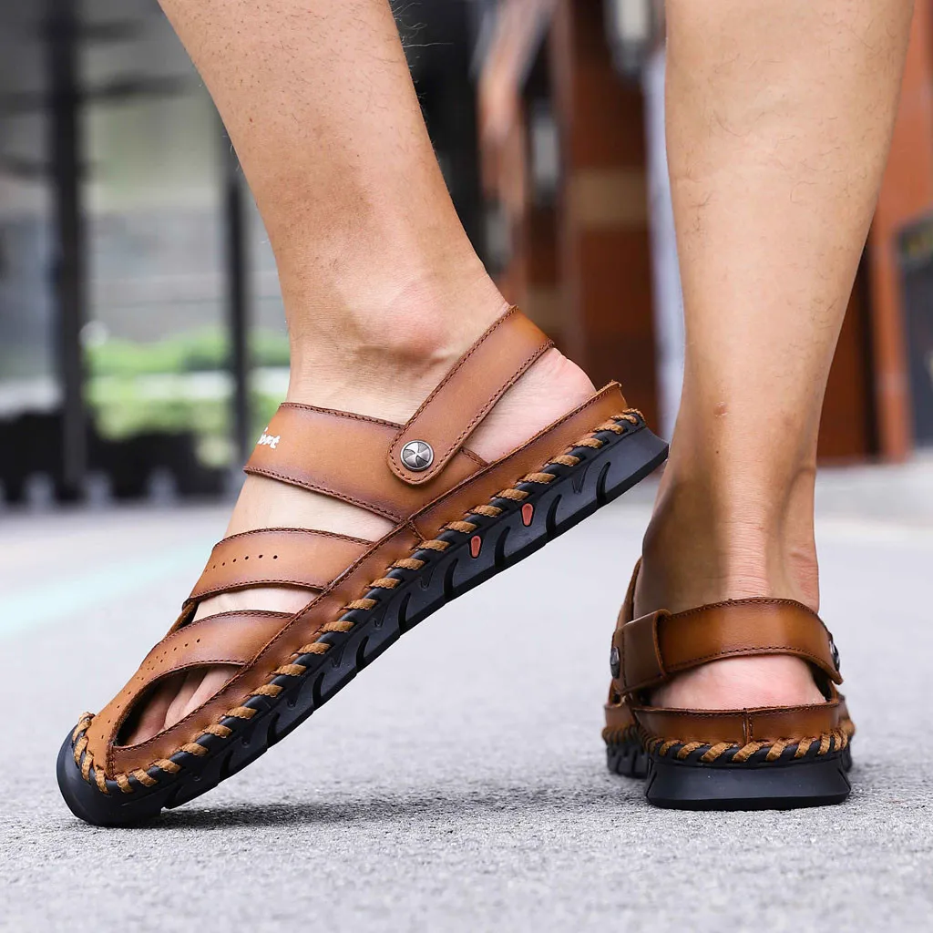 Горячая Распродажа новые модные летние Нескользящие винтажные пляжные мужские