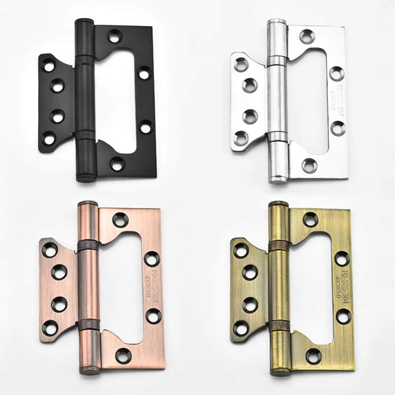 Stainless Steel Door Hinge 4 Inch Wooden Heavy Duty Mute Bearing Hinges Sub-mother Hardware Accessory | Обустройство дома