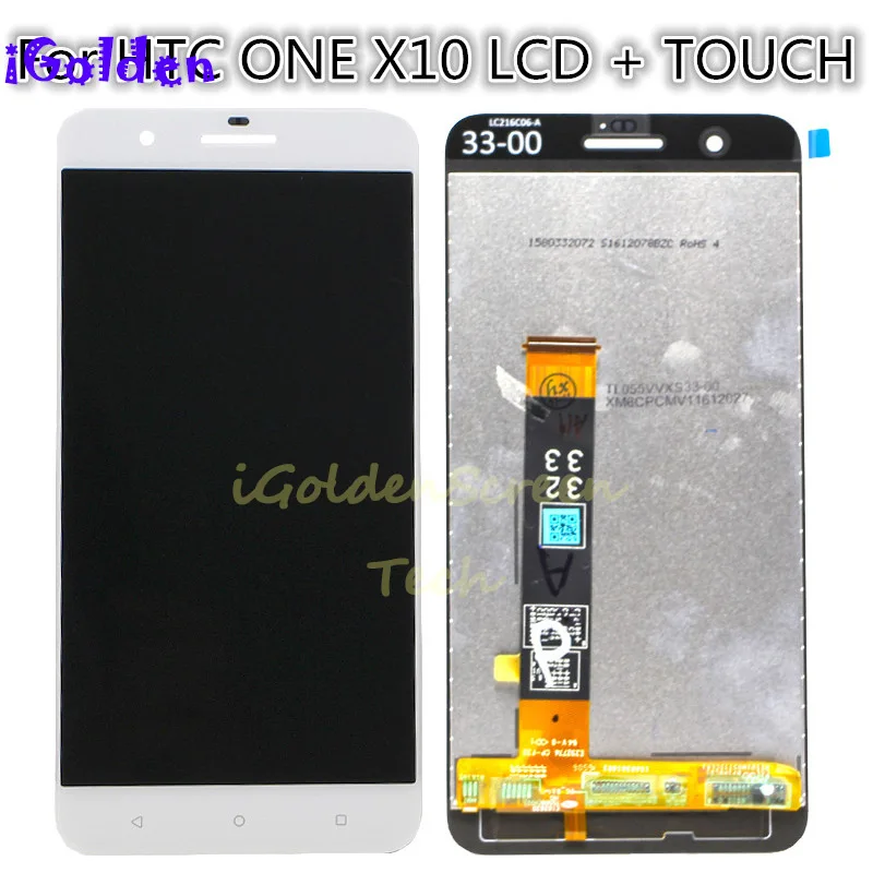 1920x1080 Для HTC ONE X10 ЖК-дисплей Сенсорный экран Ассамблея 5,5 "Запасные части + Бесплатная доставка E66.