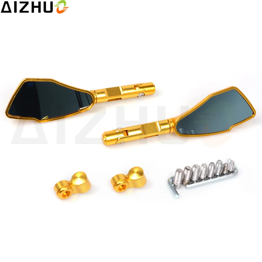 8 мм 10 мотоциклетные зеркала заднего вида CNC алюминиевые универсальные для Yamaha MT03