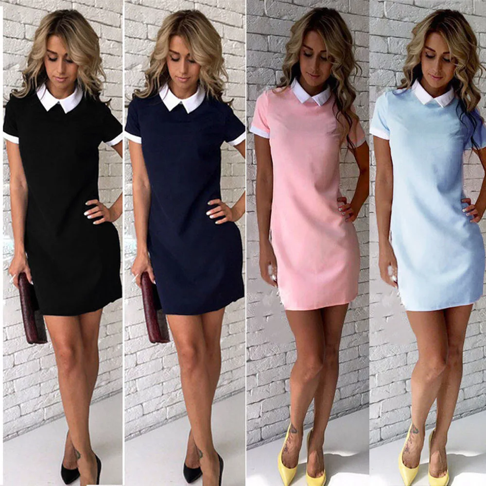 Женское Бандажное платье повседневное мини с коротким рукавом для вечеринок 4