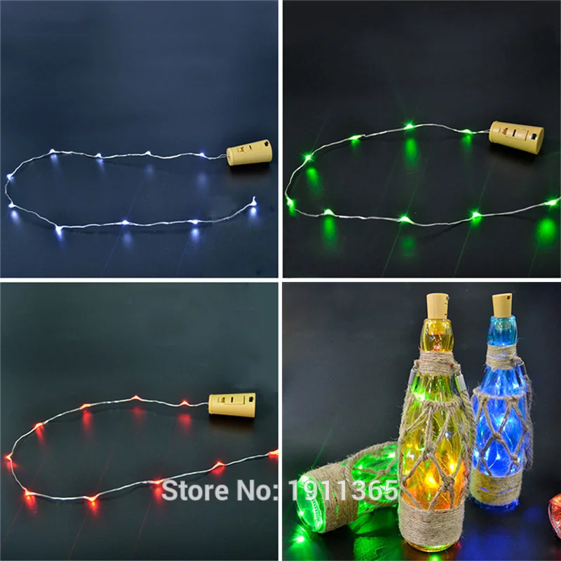 Пробка в форме пробки для бутылки вина с Подсветкой СВЕТОДИОДНАЯ медная гирлянда