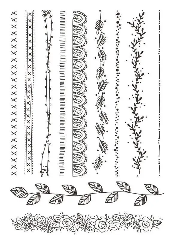 Линия Прозрачная силиконовая печать для DIY скрапбукинга фотоальбома