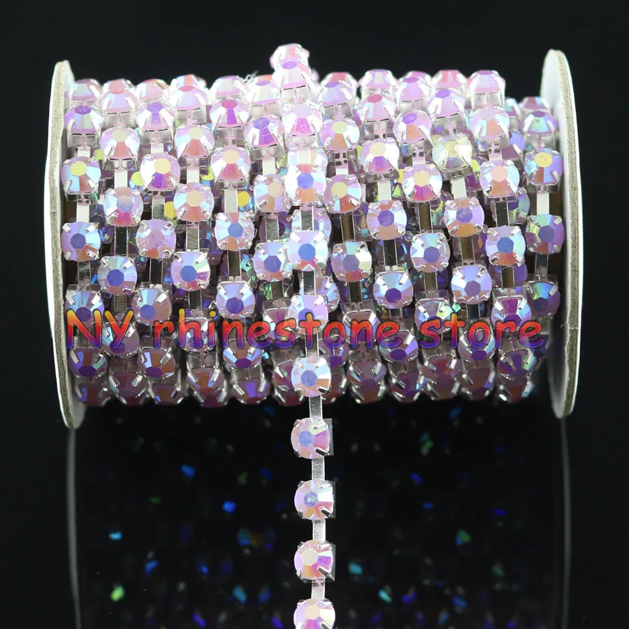 Фото 1 5 ярдов SS30(6 мм) светильник фиолетовая цепочка из желеобразной смолы с