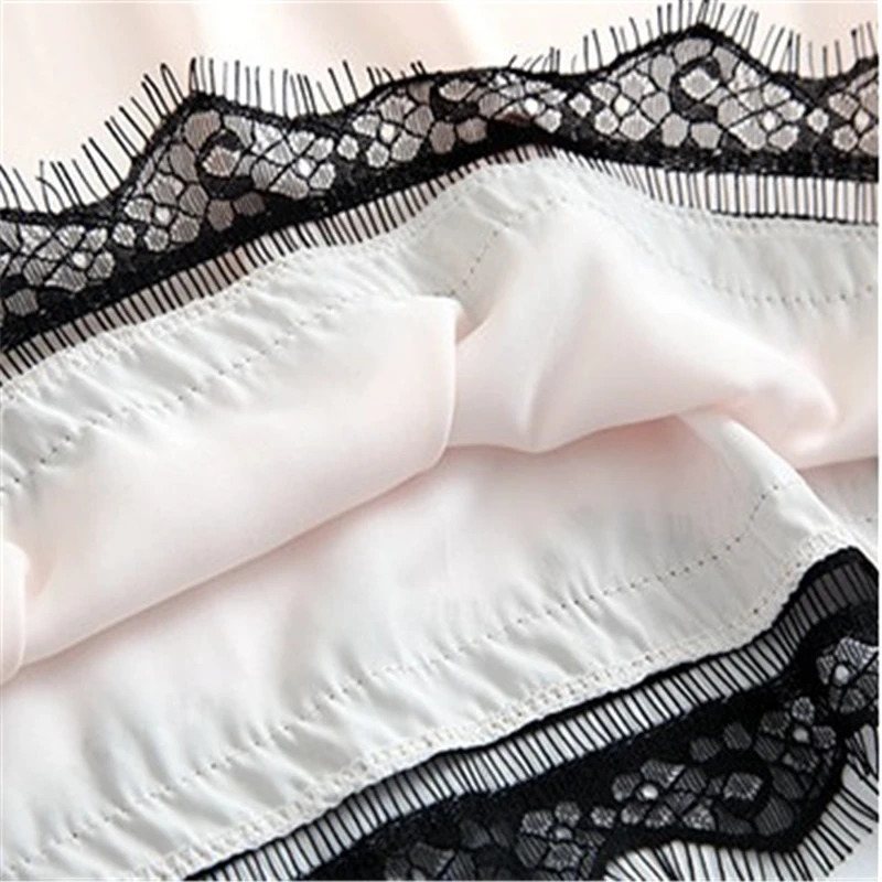 

Women's Robe and Gown Set Sexy Lace Satin Sleeping Wear Set for Women Spring Summer Robe+Dress Two Pieces Pajamas 2021 MA50153
