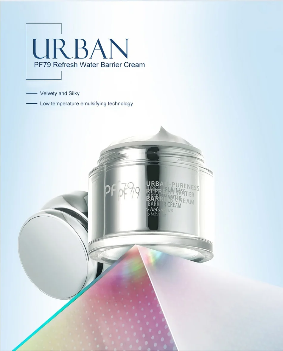 PF79 50g Moist Soothing Cream Urban Pureness Refresh Water Barrier Cream for Dry& Combination Skin Face Care Creams
