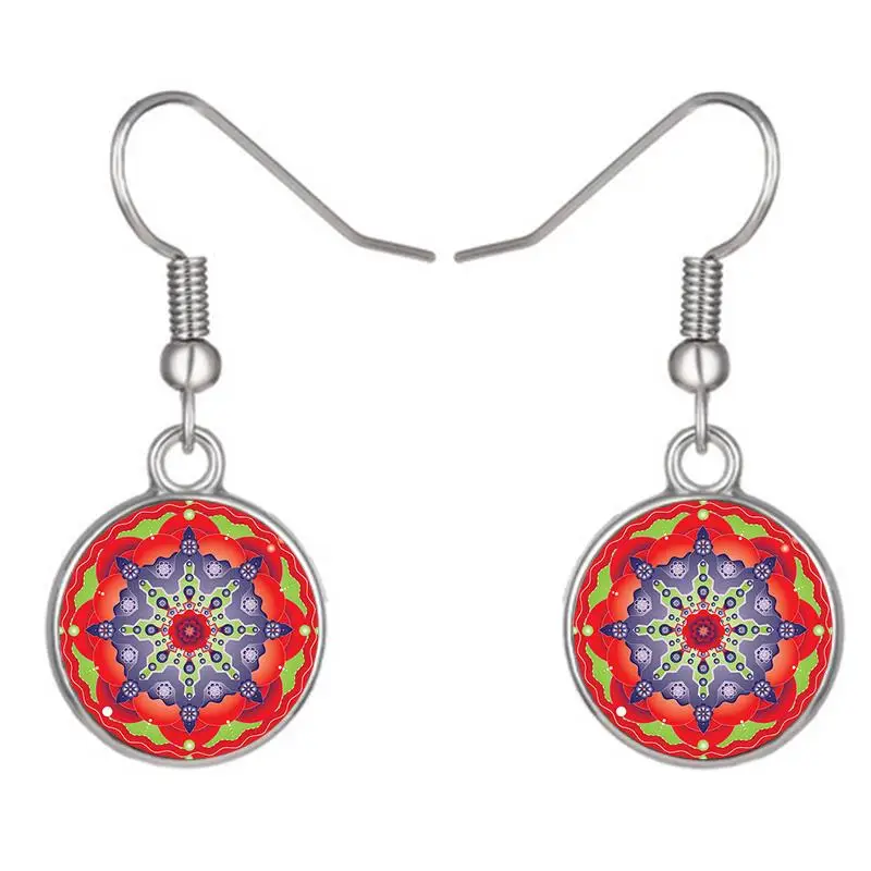 TAFREE классические женские Мандала серьги капли в винтажном стиле Новинка