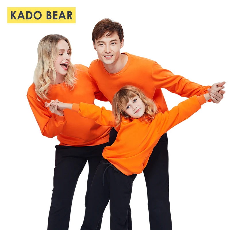 Бархатный свитер для девочек Семейный образ Одинаковые толстовки мамы папы и