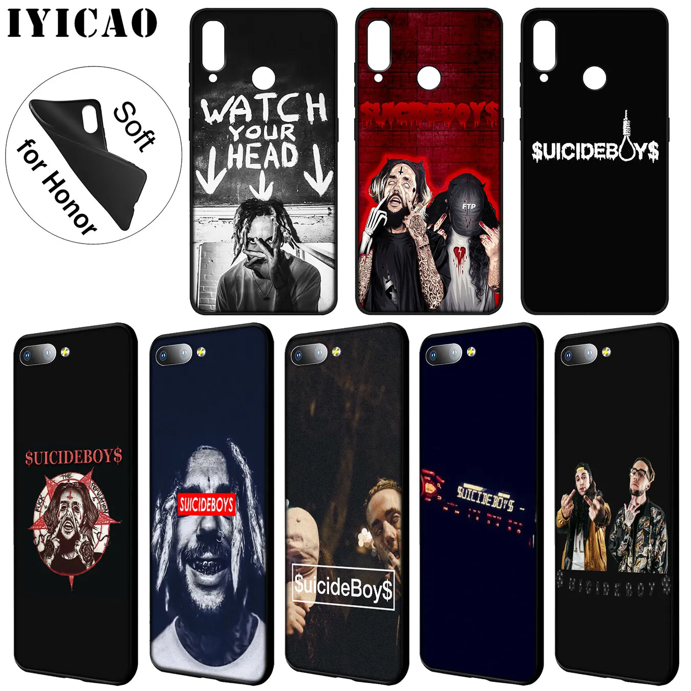 Мягкий силиконовый чехол IYICAO $ uicideboy для Huawei Y9 Y7 Y6 Prime 2019 Honor 20 8C 8X 8 9 9X 10 Lite 7C 7X 7A Pro |
