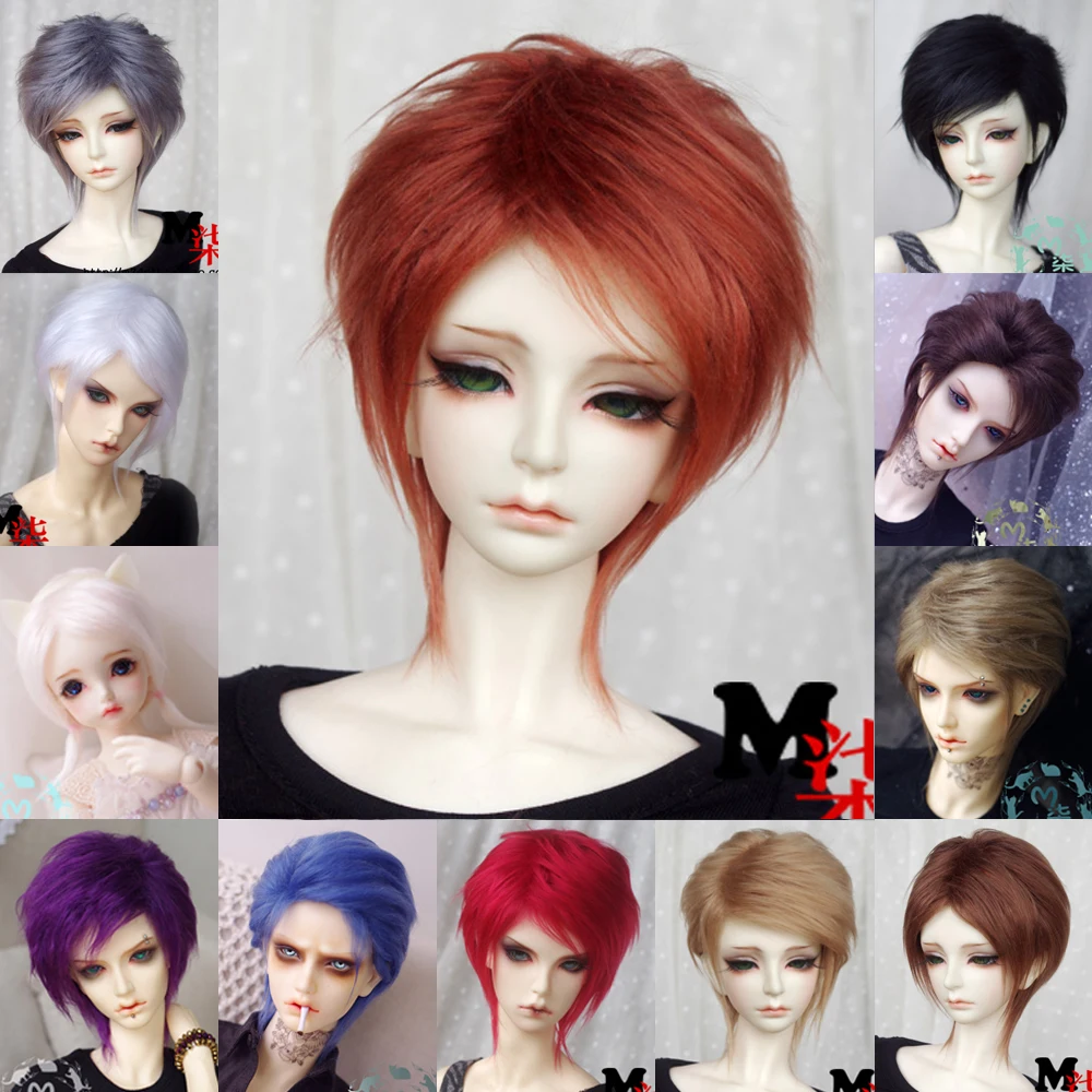 Bjd кукла парик 1/12 1/8 1/6 1/4 1/3 черный | Игрушки и хобби