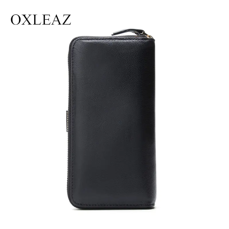 OXLEAZ Элитный бренд 100% натуральной коровьей кожи Portomonee Винтаж Walet мужской кошелек
