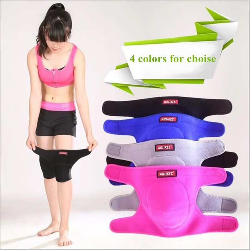 Хит! Четыре цвета футбольные наколенники уличные беговые плотная губка