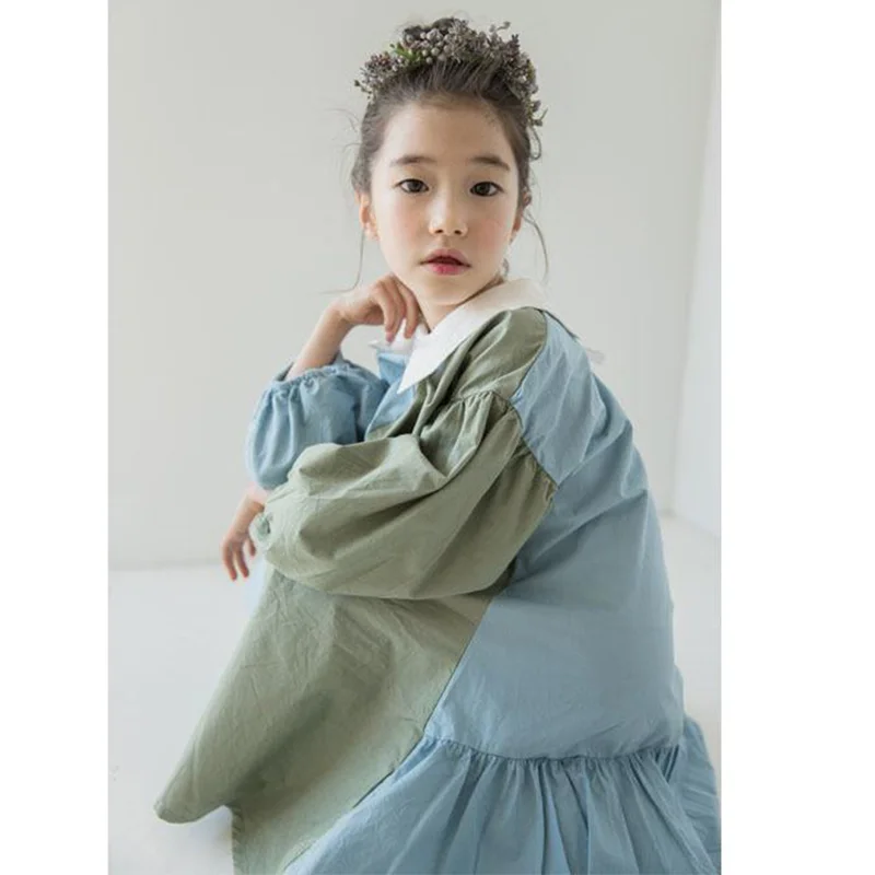 Платье для мамы и дочки 2019 летнее девочек-подростков принцесса Drress Питер-Пэн