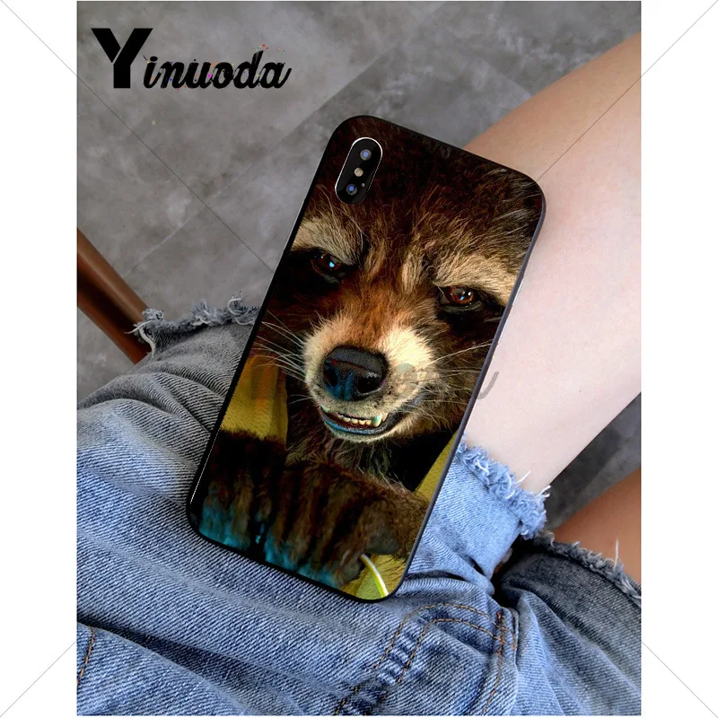 A7 Yinuoda Guardian ракета енот Грут Treeman чехол для телефона для iPhone 6S 6plus 7plus 8 8Plus X Xs MAX 5 5S XR 11 11pro 11promax - Цвет: A7