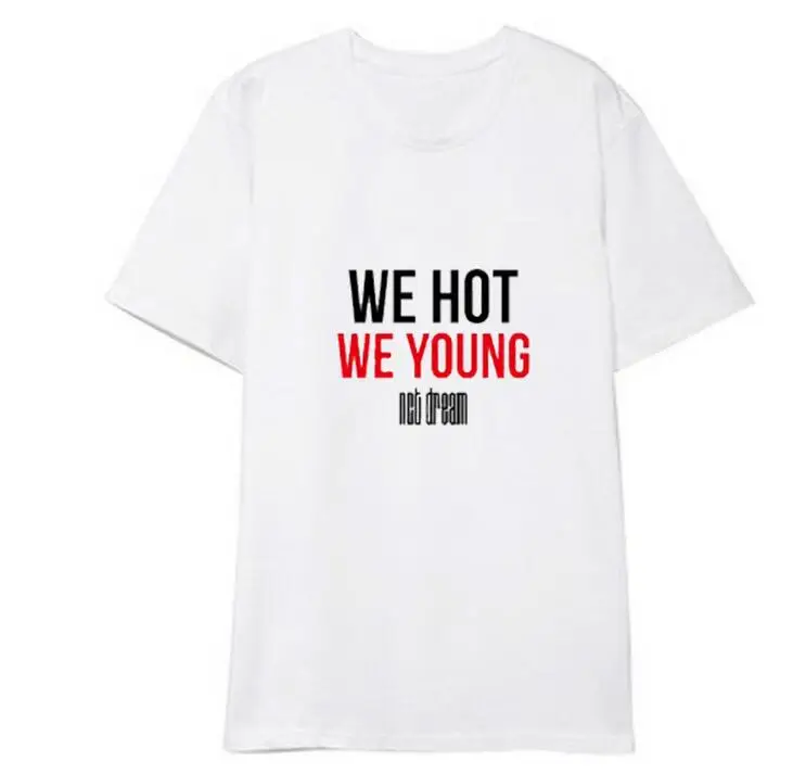 Nct dream we hot we young album одинаковая футболка с круглым вырезом и круглым вырезом для летних стильных футболок унисекс