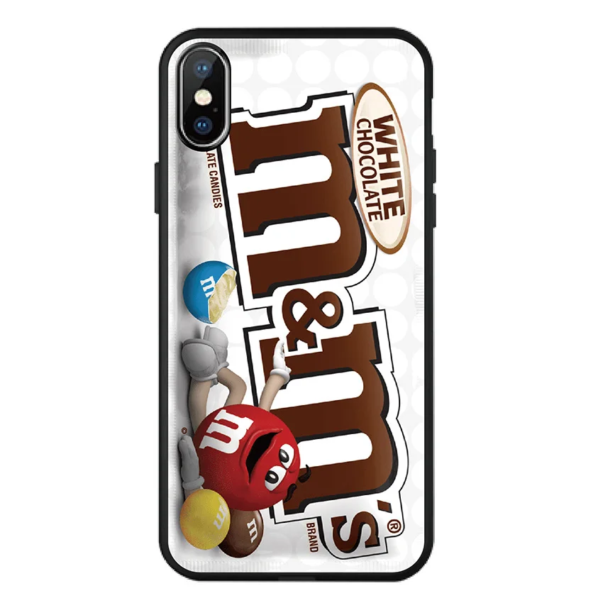Чехол для iPhone 11 pro X XS Max XR 7 6 6S 8 Plus 5 S 5S SE M& Ms шоколадный Мягкий ТПУ Мягкий силиконовый чехол для телефона