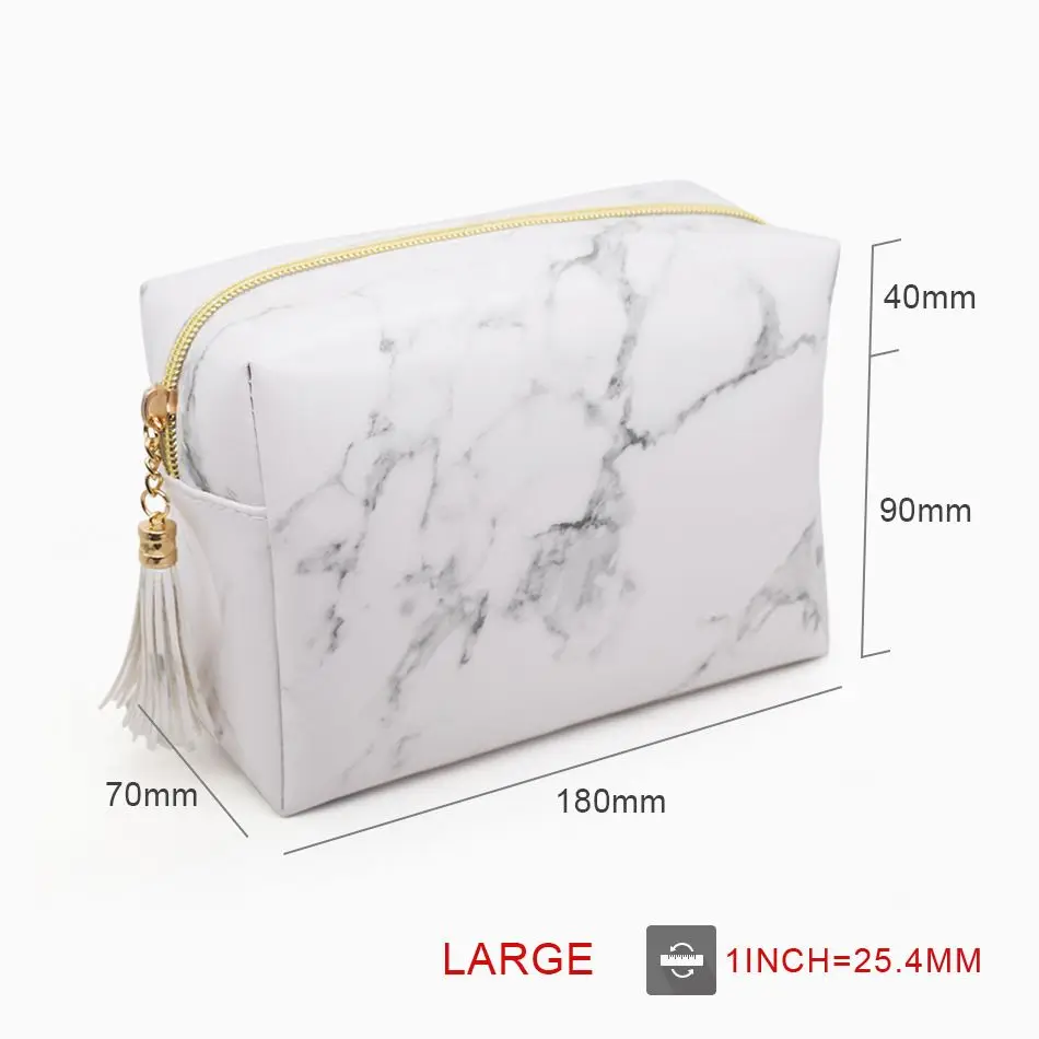 С бахромой женская кожаная обувь Мрамор сумки косметички для путешествий