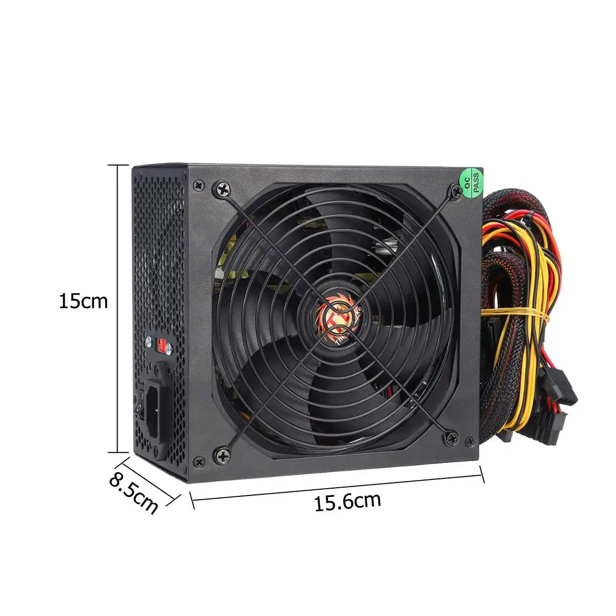 110~ 220V 650W PC источник питания 14 см светодиодный бесшумный вентилятор 24 Pin PCI SATA ATX 12V компьютерный настольный источник питания для компьютера