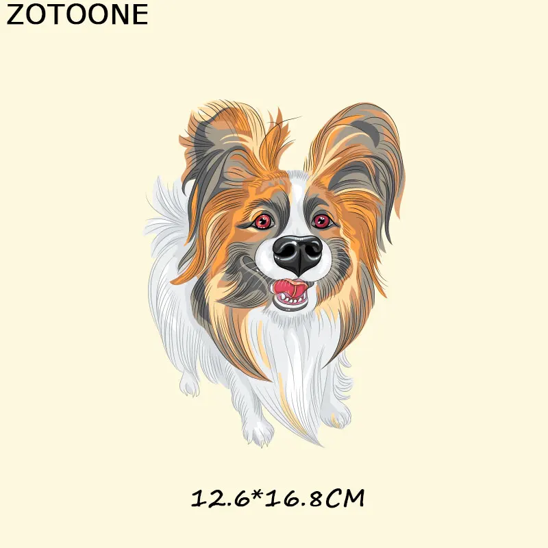 ZOTOONE нашивки с изображением собаки из мультфильма, наклейка с утюгом на одежду, нашивка, Аппликации, сделай сам, футболка, платье, термопереводная бумага C