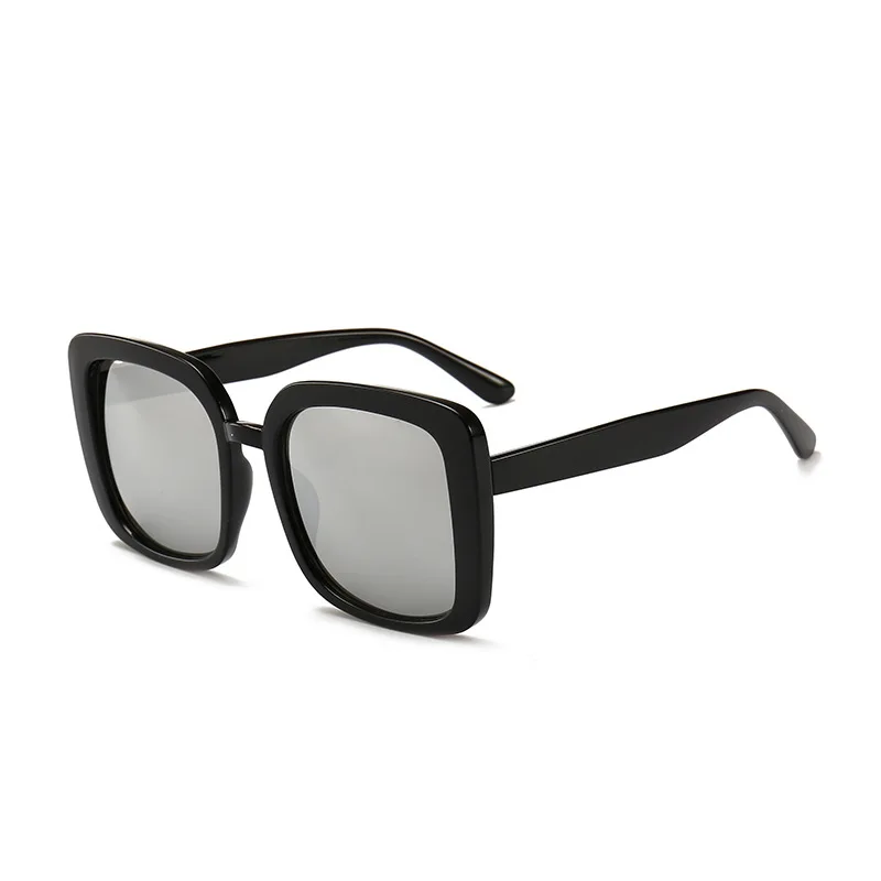 Oversize Square Sunglasses Women 2018 New Brand Designer Flat Top Eyewear Black Leopard Sun Glasses Men UV400 NX | Аксессуары для
