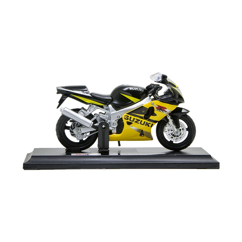 Maisto 1:18 Suzuki GSXR600 GSX R600 желтый мотоцикл модели Мотоцикл Модели Diecast миниатюрный Race игрушка для Коллекция подарков