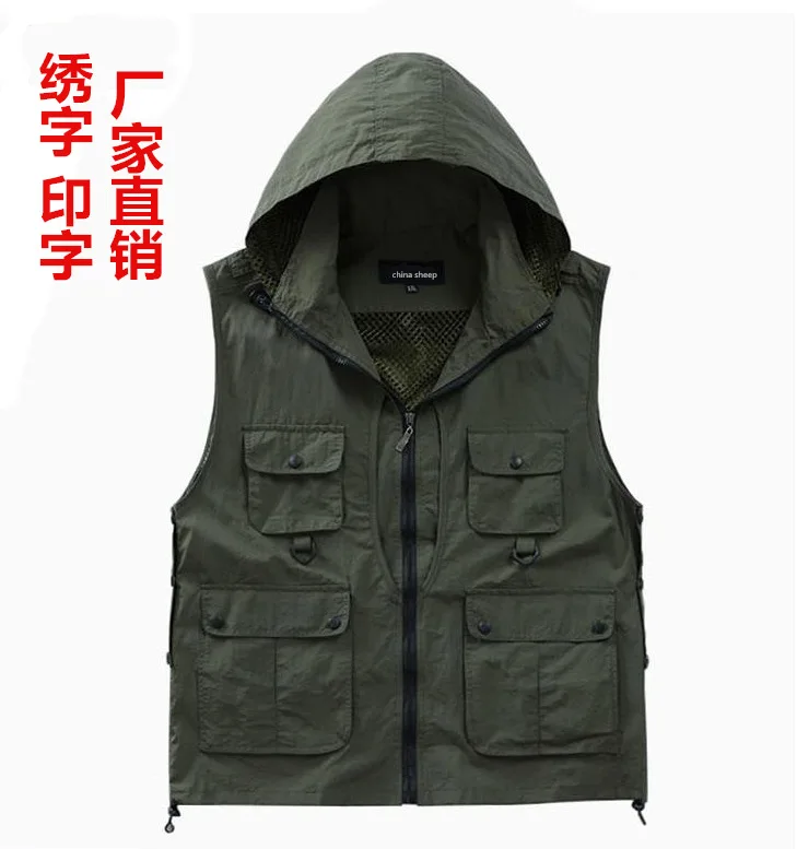Новый жилет для рыбалки походный охотничий мульти с карманами мужские куртки