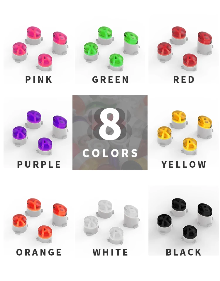 Replacement Buttons ABXY Kit for Microsoft Xbox One/Slim Spare parts Button For Xbox One Elite Wireless Controller Accessories