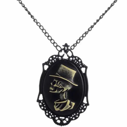 Ожерелье оптом ретро кулон в форме скелета цепочка ожерелье ювелирные изделия