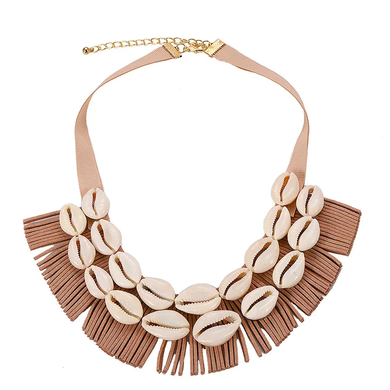 Женские пляжные Многослойные Подвески LEADERBEADS богемное ожерелье из натурального