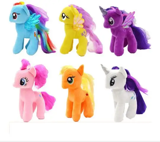 18 см игрушки мультфильм лошадь единорог плюшевые мягкие животные куклы и