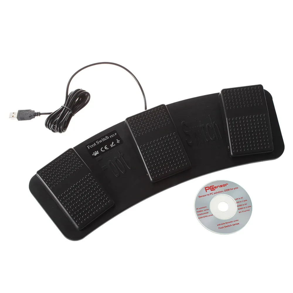 High Quality FS3-P USB Triple Foot Switch Pedal Control Keyboard Mouse PC Game Plastic | Switches