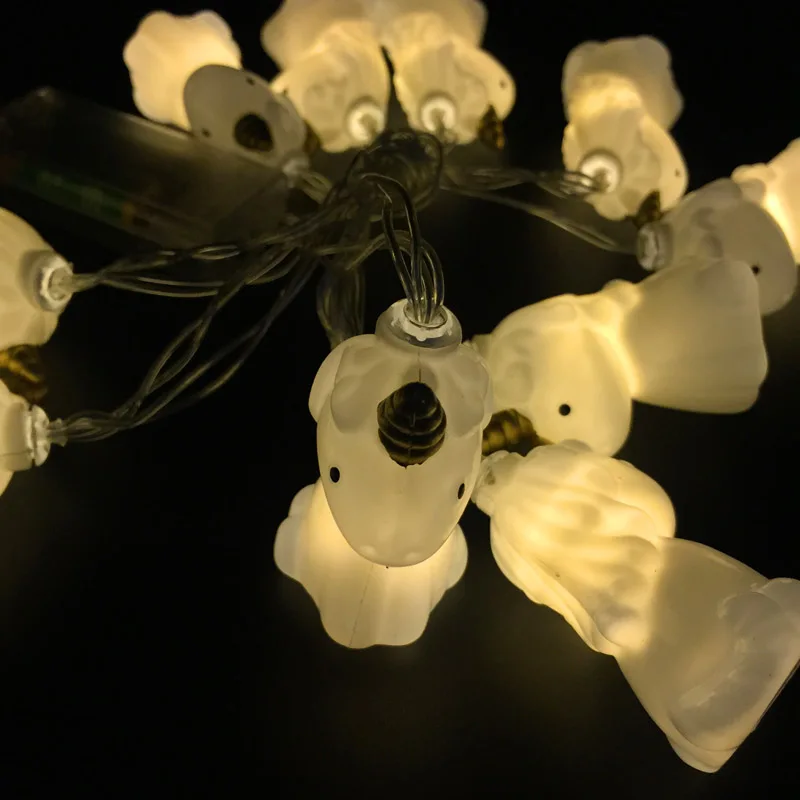 Светодиодная гирлянда с головой единорога 2 м 10P светильник ственское сказочное