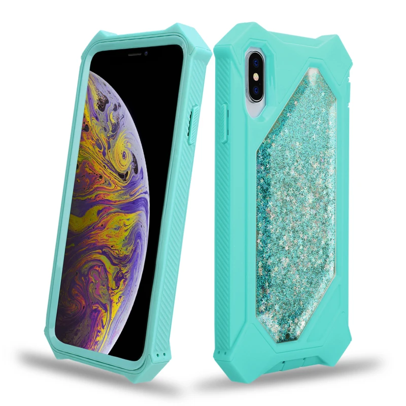 Грандевер зыбучий песок чехол для iPhone 7 Xs Max 6 8 Plus жесткий iphone X XR Блестящий с