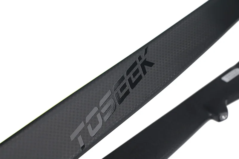 TOSEEK Полный труба из углеродистого волокна 3K из углеродного волокна горный велосипед вилка 26/27. 5/29 дюймов 520g Синий, зелёный, оранжевый edition жесткий Велосипедная вилка