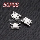 50 шт., Micro USB 5pin B type гнездовой разъем для мобильного телефона, Micro USB разъем, 5-контактный разъем для зарядки