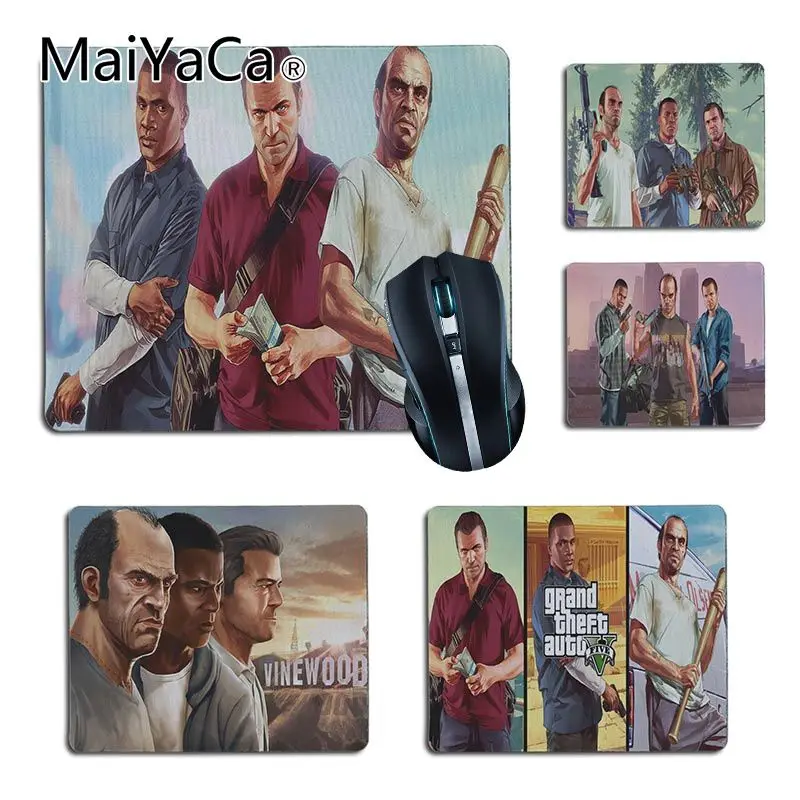 MaiYaCa игровой коврик для мыши с рисунком из GTA 5 Тревор Франклин Майкл сделай сам