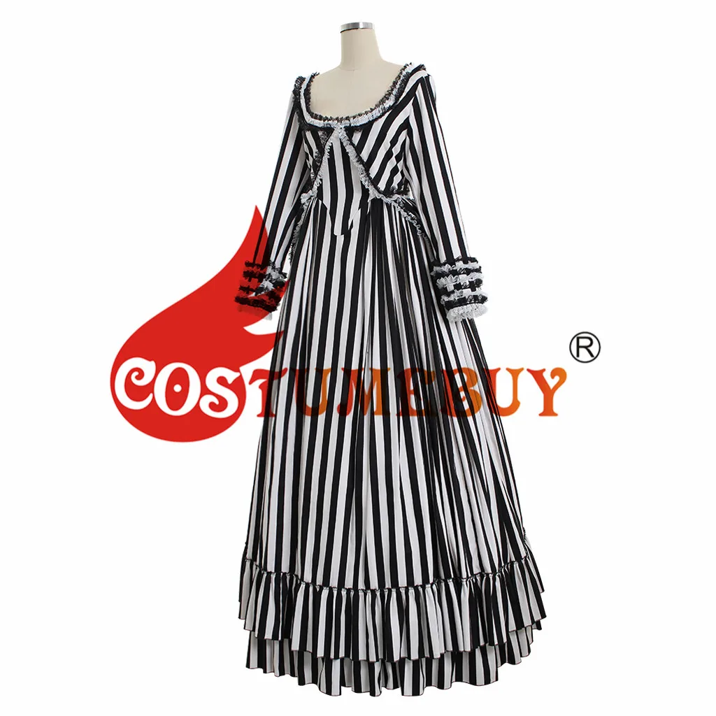 Костюм женский в черно-белую полоску L920 | Тематическая одежда и униформа