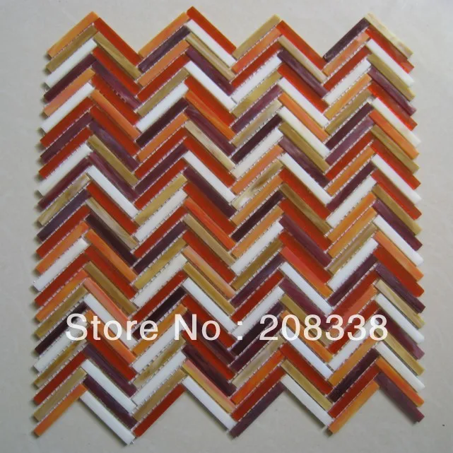 Розовое стекло мозаичная плитка Тиффани Ванная комната Кухня задний всплеск