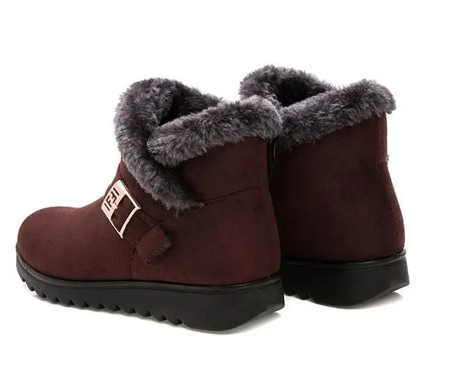 Теплые хлопковые сапоги сезон зима 2019 года женские среднего и возраста обувь для
