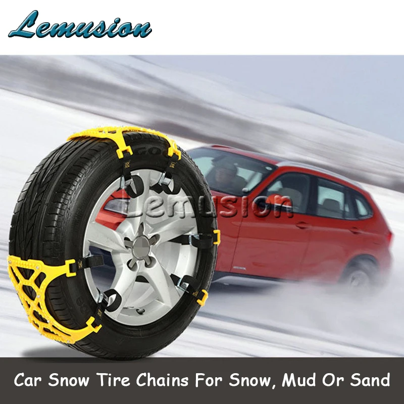 6X автомобильные противоскользящие цепи для автомобильных шин Mercedes W211 W203 W204 W210 W205